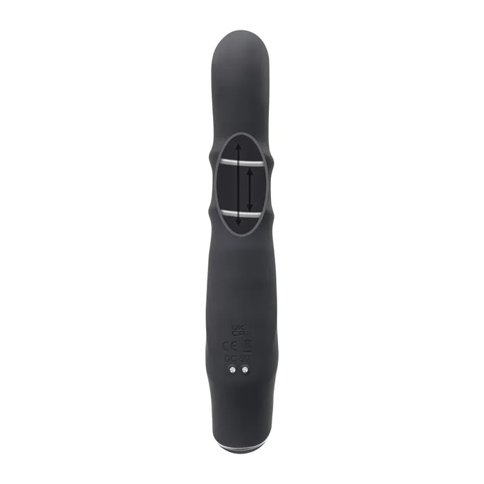Vibrators | Evolved Novelties Ringmaster Rechargeable Ringed Rabbit Vibrator - Black