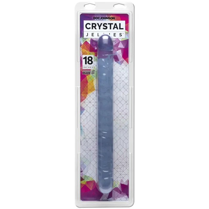 Dildos Doc Johnson Crystal Jellies 18 Inch Double Dong Clear