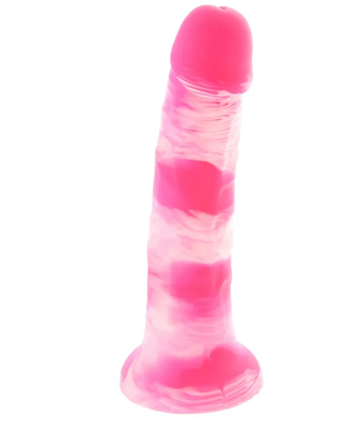 Colours Pleasures Yum Yum 7 Inch Dildo in Pink Erotica Adult Toys Dildos