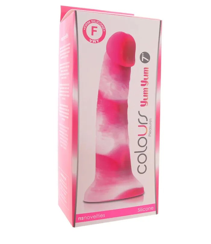 Colours Pleasures Yum Yum 7 Inch Dildo in Pink Erotica Adult Toys Dildos