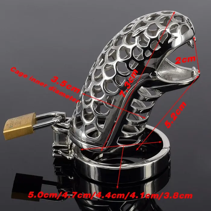 Javaughn69ways Male Sex Toys New Male Chastity Cock Cages Snake Head Javaughn69ways Male Sex Toys New Male Chastity Cock Cages Snake Head