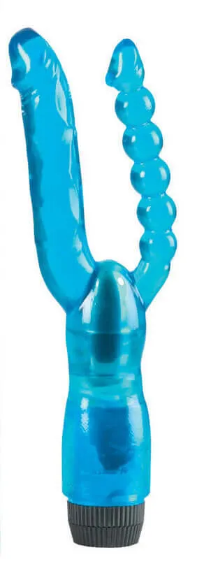 California Exotic Novelties Vibrators Introducing the Dual Penetrator Blue Vibrator A Powerful Flexible and Vibrating Dual Stimulator for Ultimate Pleasure