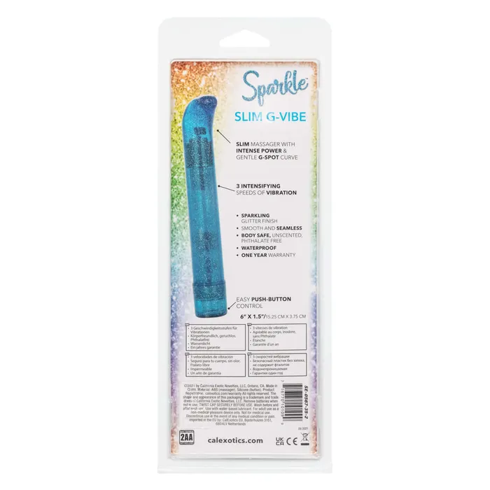 Sparkle Slim GVibe Blue California Exotic Novelties Vibrators