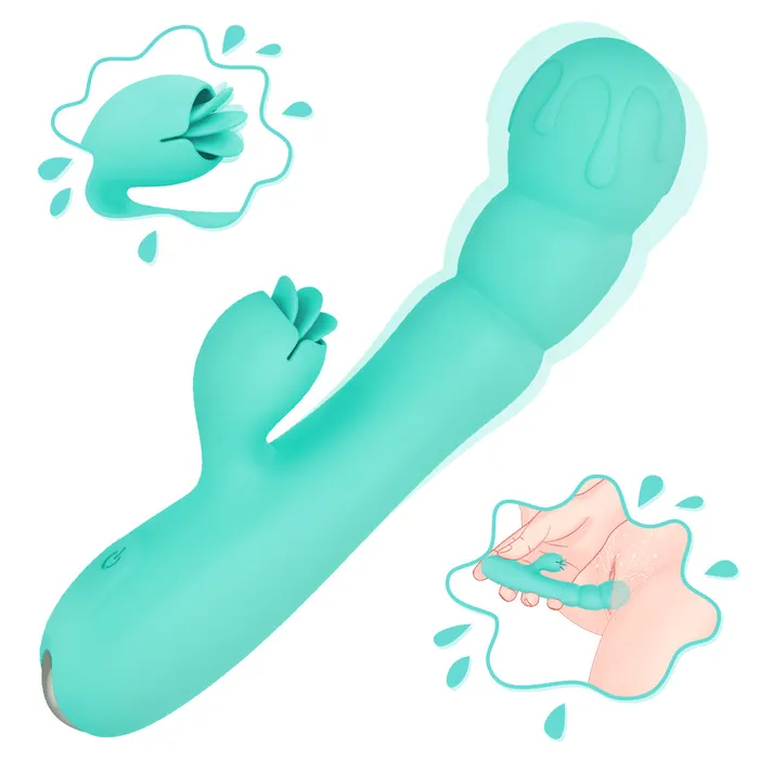 SHD Shande Frozen S294 Licking tounge clitoris stimulator vibrator Female Sex Toys