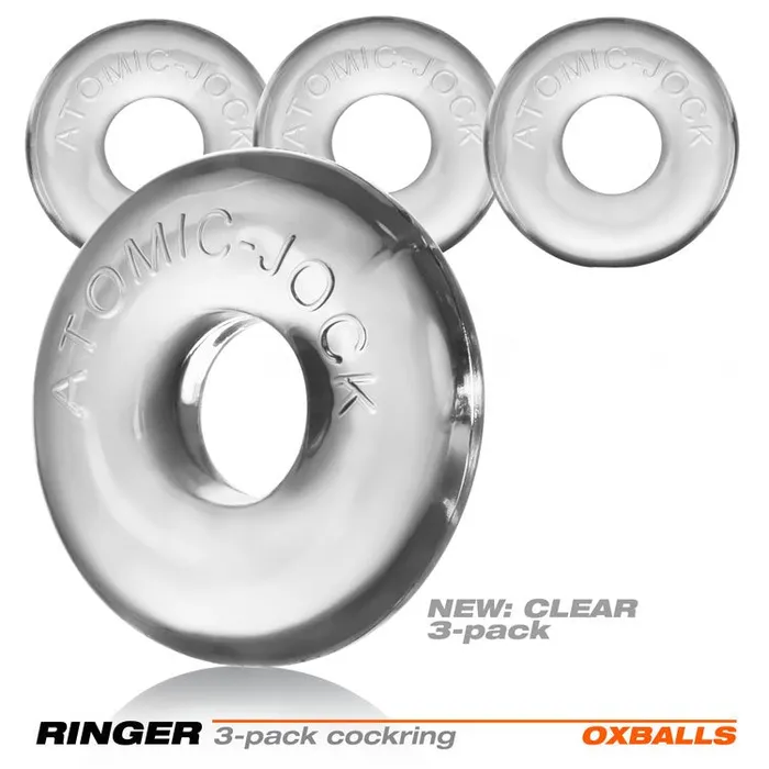 Anal Oxballs Ringer 3Pack DoNut1 Clear Anal Oxballs Ringer 3Pack DoNut1 Clear