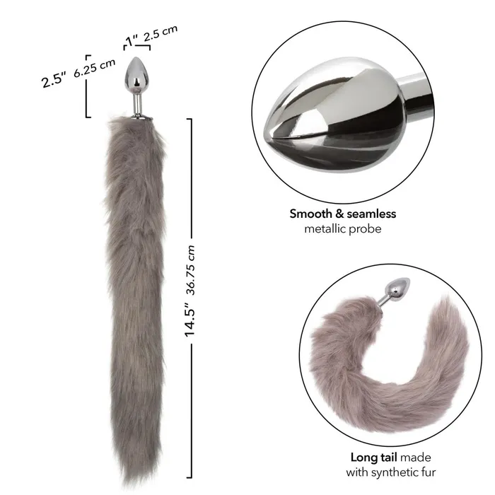 Running Wild Tail Grey CalExotics Anal Running Wild Tail Grey CalExotics Anal