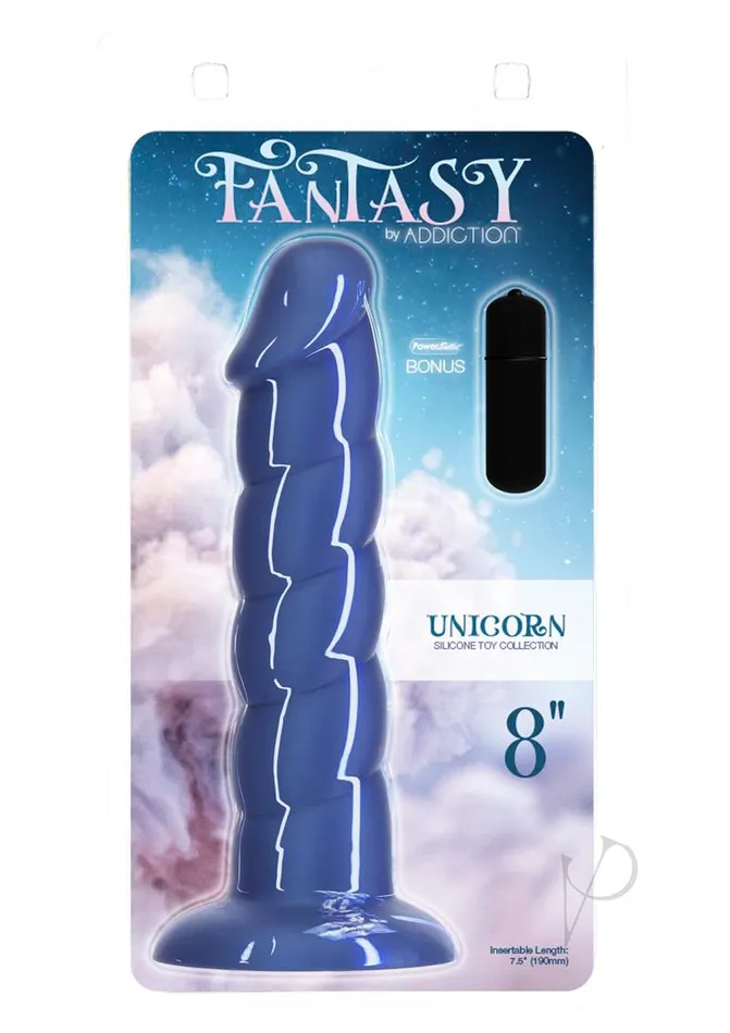 Addiction Fantasy Unicorn Dong 8 Blue Addiction Dildos
