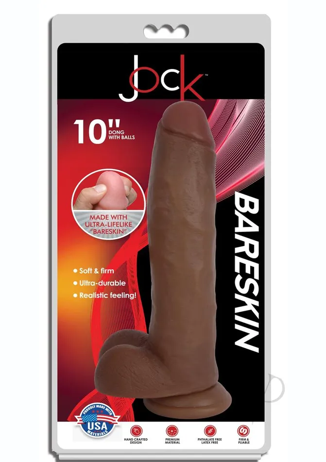 Dildos Jock Bareskin Dong Wballs 10 Caramel Jock