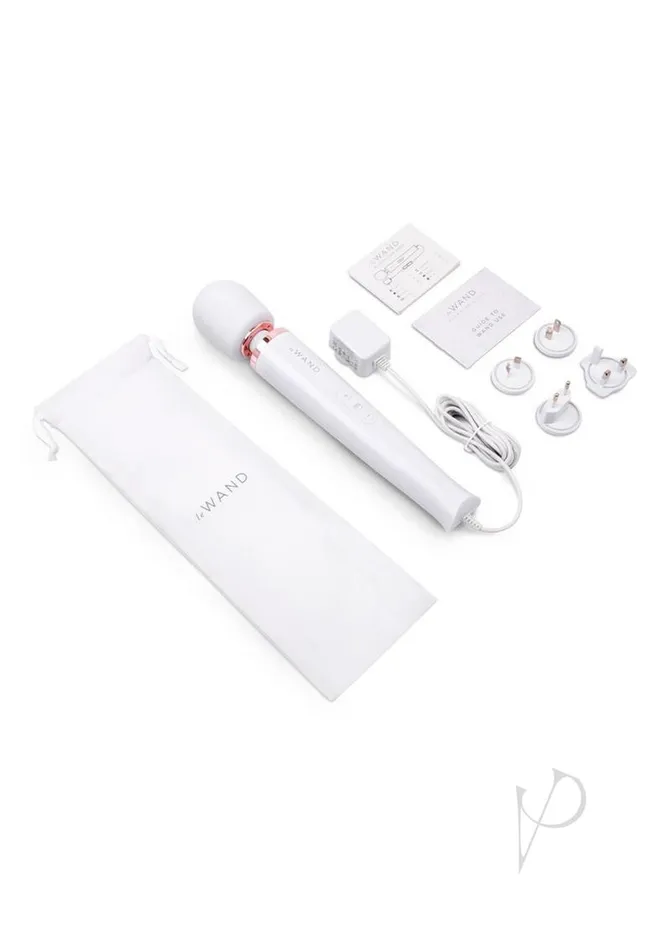 Le Wand Vibrators Le Wand Plugin Massager Sky Wht